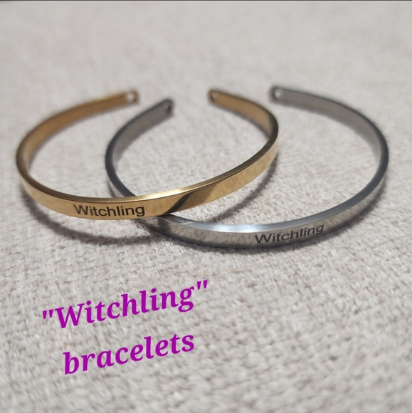 Witchling - Stainless Steel Bracelets  - Gold or Silver Finish - Picture 1 of 12